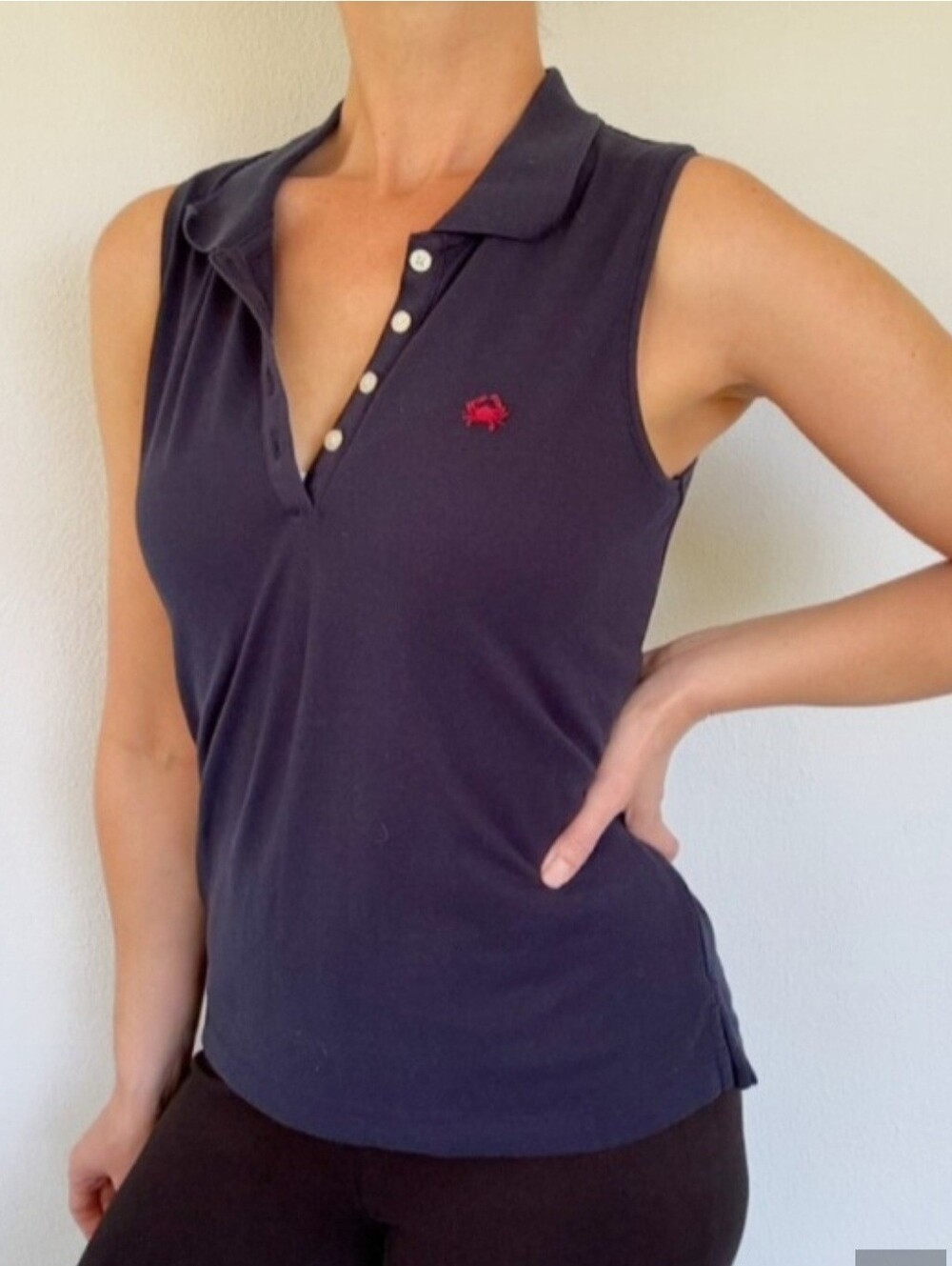 J Crew Sleeveless Polo Tank Top